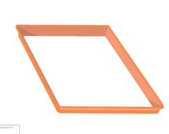 Rhombus - Cookie , Fondant & Polymer Clay Cutter | 3D Printed Custom Made Shape Cutters