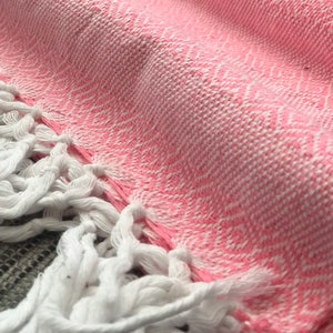 Mexican Cotton Rebozo & Baby Wrap - Light Pink Vibes -78 inch (2m) X 23 inch (60cm). Ideal for Doulas, Midwives, Prenatal Care and Babies.