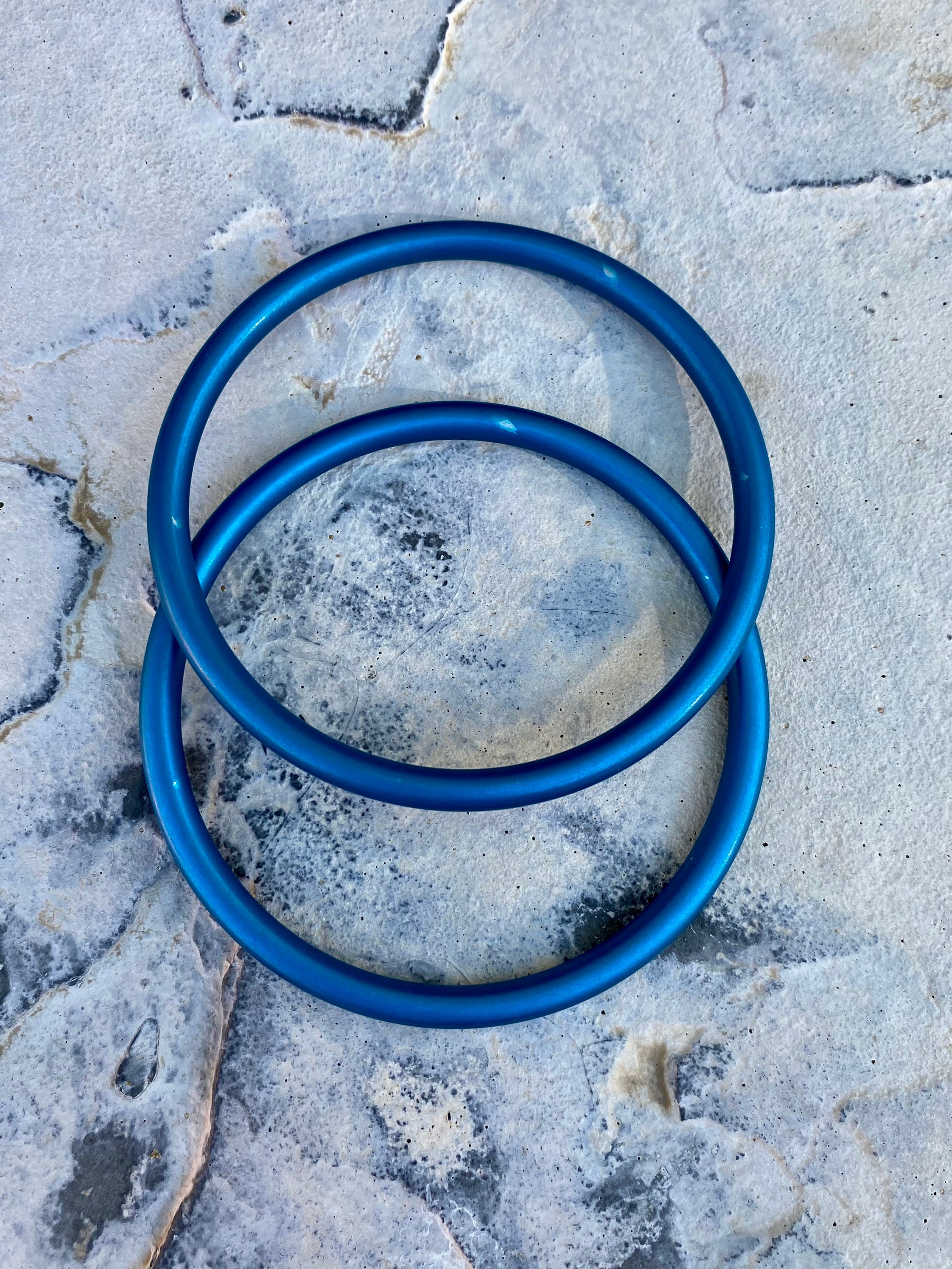Rebozo Aluminium Sling Rings Dark Blue Etsy