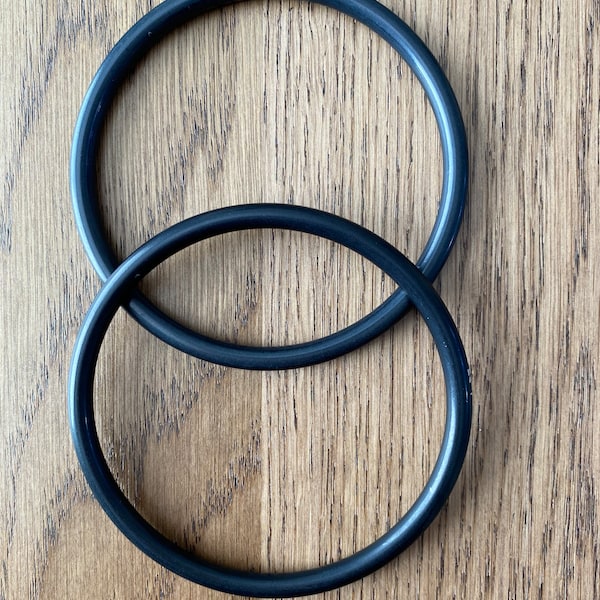 Rebozo Aluminium Sling Rings  - Black