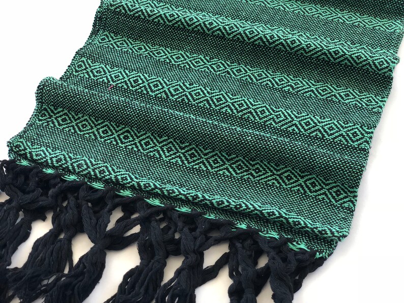 Mexican Cotton Rebozo & Baby Wrap - Mint Chocolate Chip - 98 inch(2.5m)X23 inch(60cm). Ideal for Doulas, Midwives, Prenatal Care and Babies.