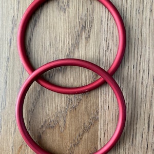 Rebozo Aluminium Sling Rings  - Red