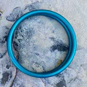 Rebozo Aluminium Sling Rings  - Turquoise