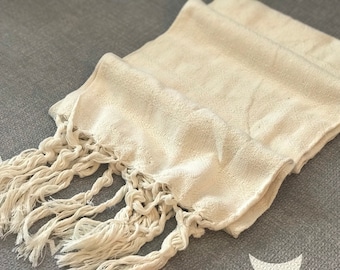 XL Cotton Baby Carrier (Fular) Mexican Rebozo- Let it Snow - 196 inch (5m) X 23 inch (60cm). Ideal for Doulas, Midwives, Prenatal Care.