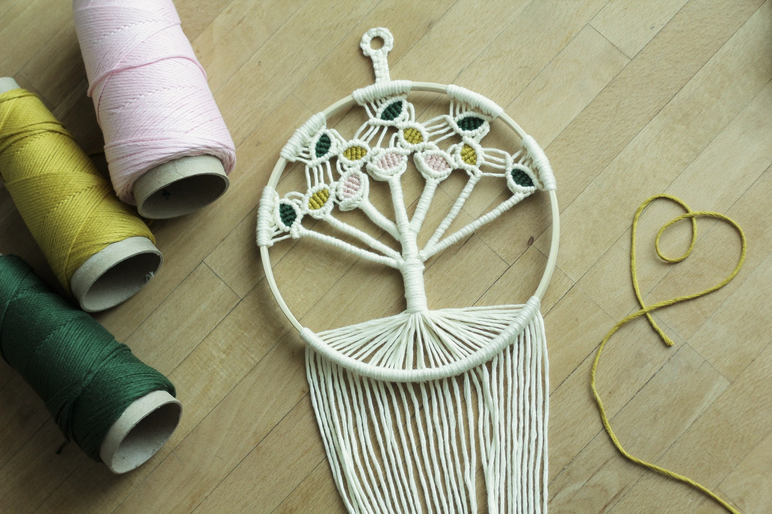 Attrape Rêve Arbre de Vie Macramé Personnalisable
