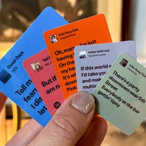 Custom Song Lyrics Sticker, Spotify music stickers