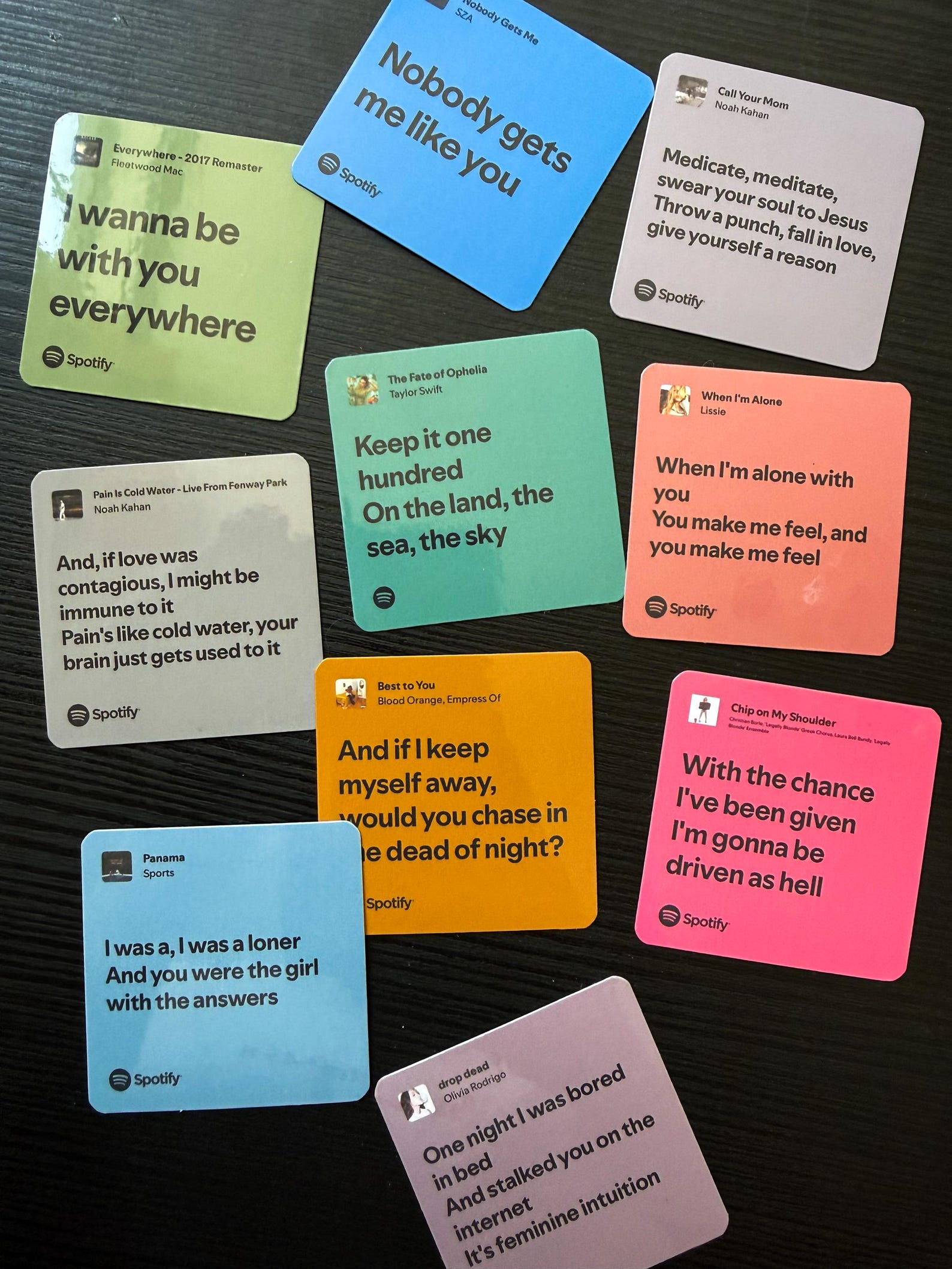 Sticker Lyrics Custom Song Lyrics Sticker, Spotify Music Stickers - Etsy