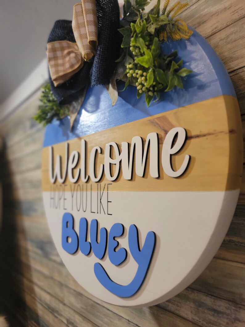 Bluey Door Sign Etsy