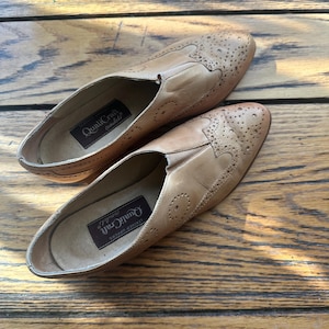 Vintage ShallowBrogue/Oxfords leather  6.5 B Made in Brazil
