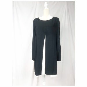Vintage 80’s Black & White Swing Dress-10