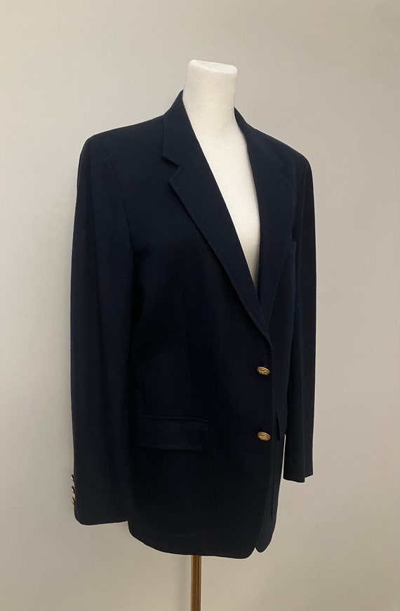 Vintage 60’s Unisex Classic Navy Sport Coat/Blazer - image 5