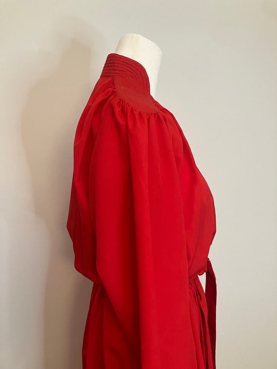 Vintage 70's Cherry Red  Dress - image 5