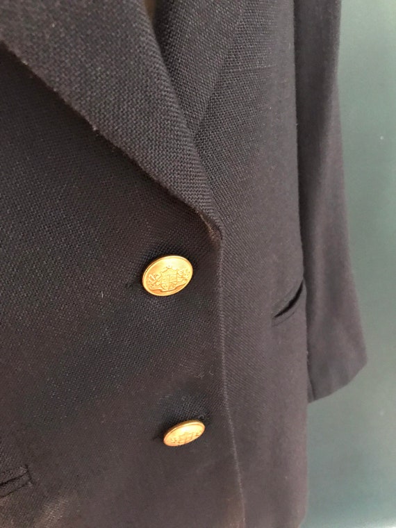 Vintage Navy Longline Blazer Gem