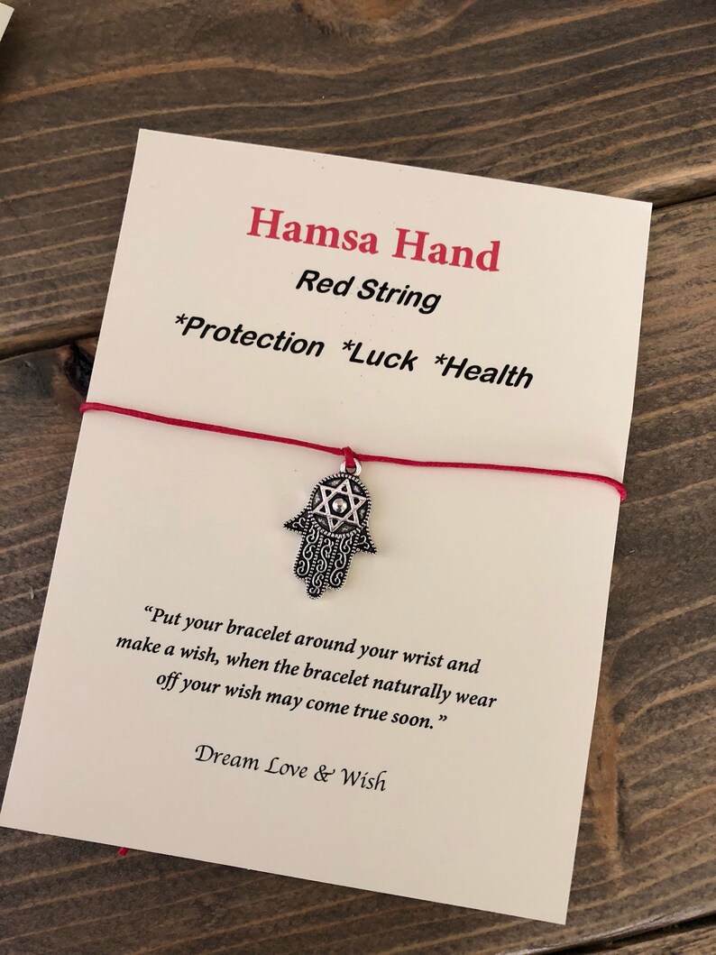 Wish bracelet Hamsa hand wish bracelet David star