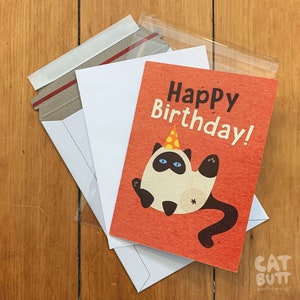 Cat Butt Scratch & Sniff Birthday Card, Funny Greeting Card, Blank Inside, 5 Styles image 7