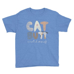 Cat Butt Scratch and Sniff Youth Short Sleeve T-Shirt image 10