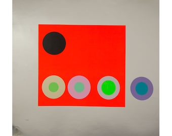 Peter Gee Abstract Op Art Serigraph Print