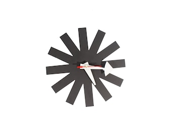 Verichron George Nelson Pill Aluminum Star Wall Clock Quartz