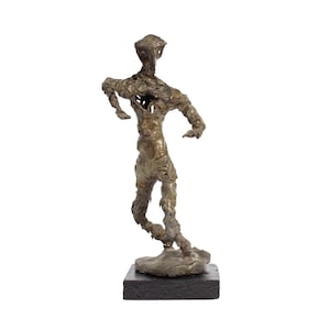 Brutalist Abstract Metal Sculpture of a Figure