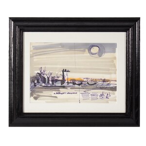 James L. Bruch Abstract Marker Landscape Drawing