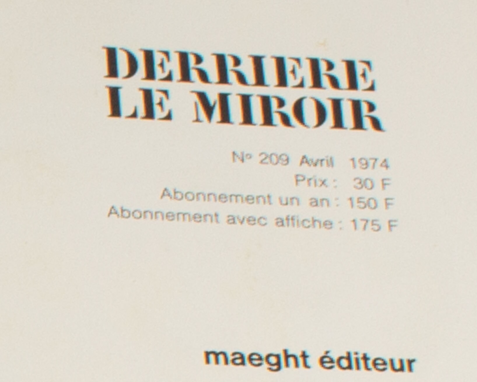 Pol Bury 1974 “derrière Le Miroir,” No. 209 - Etsy