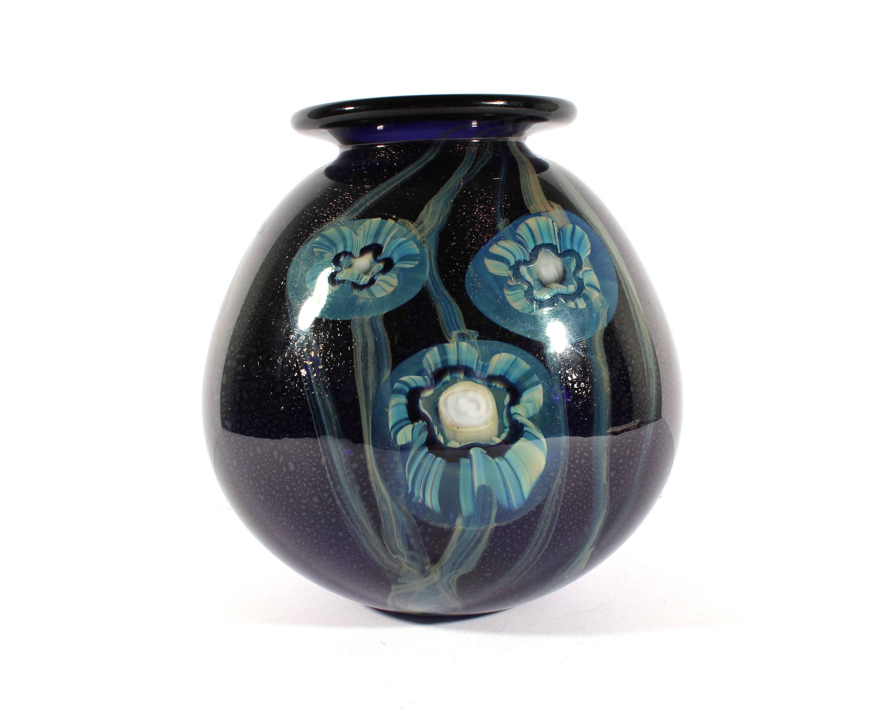 Robert Eickholt Signed Art Glass Vase Etsy