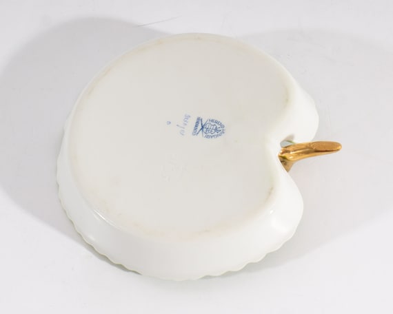 Herend Porcelain Lily Pad Ring Dish - image 3