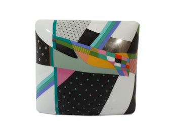 Brigitte Doege Rosenthal 1980s Postmodern Porcelain Pillow Vase