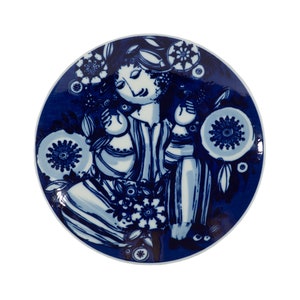Bjørn Wiinblad Rosenthal Studio Line Blue and White Plate