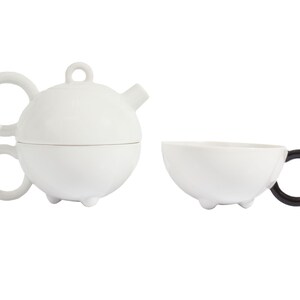 Matteo Thun Arzberg “Fantasia” Tea for One Porcelain Teapot and Cups