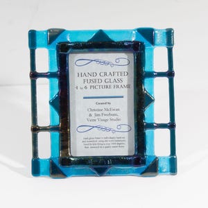 Christine McEwan Jim Freeburn Verre Visage Studio Fused Glass Picture Frame