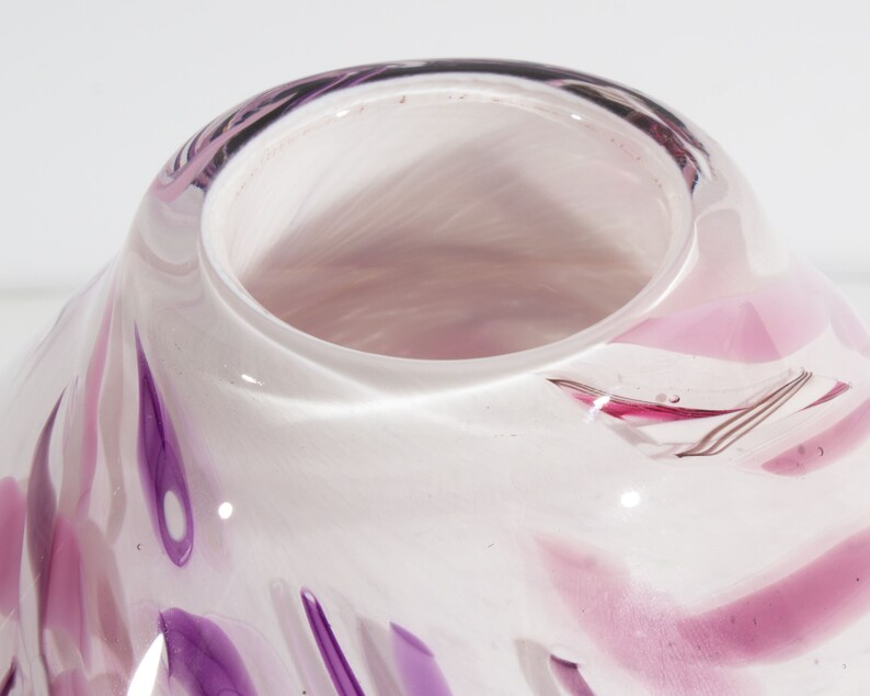 Fire River Art Glass Patrick Mullen 1991 Vase Etsy