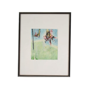 James L. Bruch Signed 1968 Abstract Mixed Media Drawing