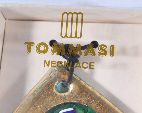 Vintage Tommasi Italian Murano Art Glass Pendant - image 9