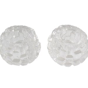 Kosta Boda “Igloo” Glass Candle Holders