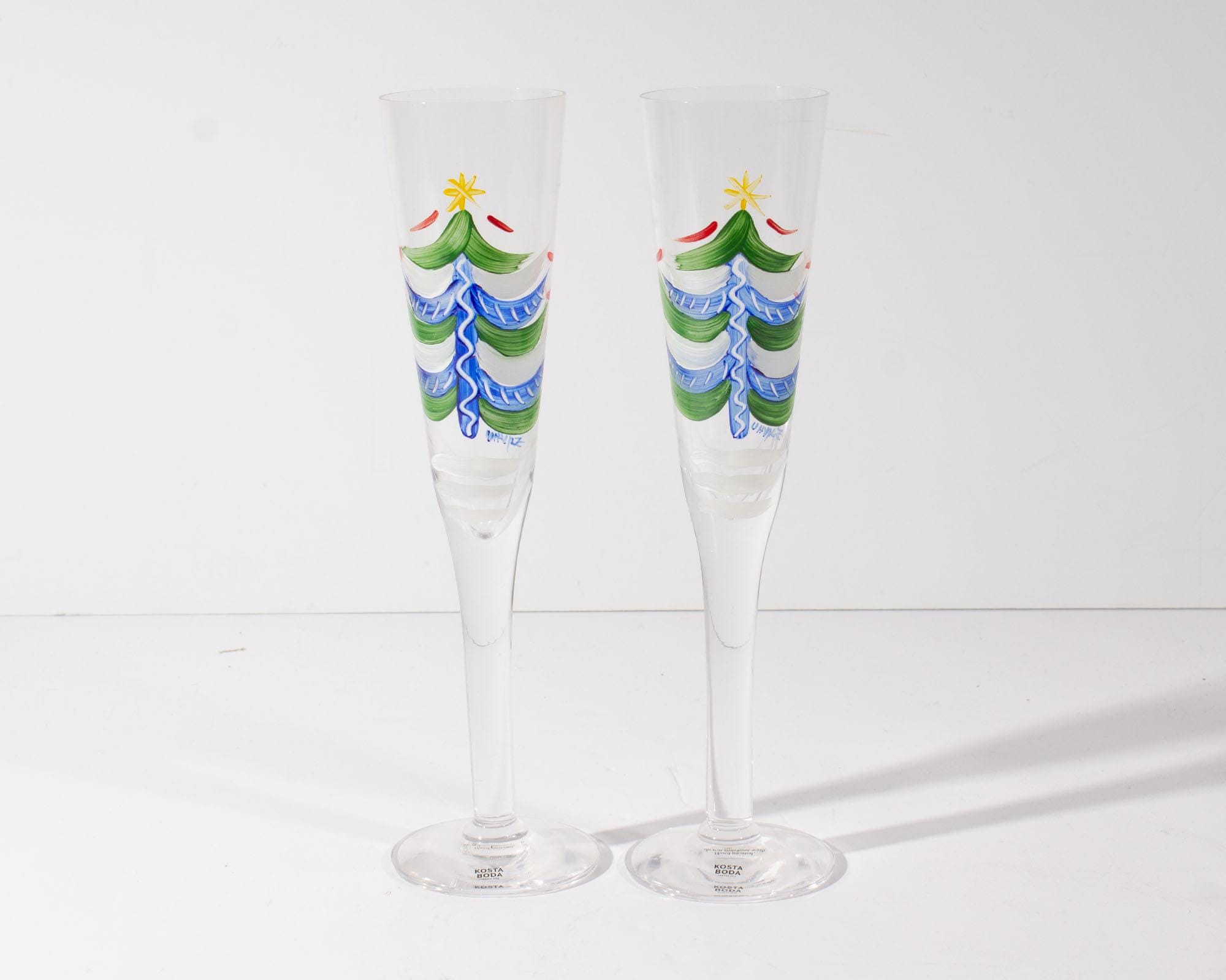 Kosta Boda vintage シャンパングラス Kosta Boda Champagne Flutes - Etsy