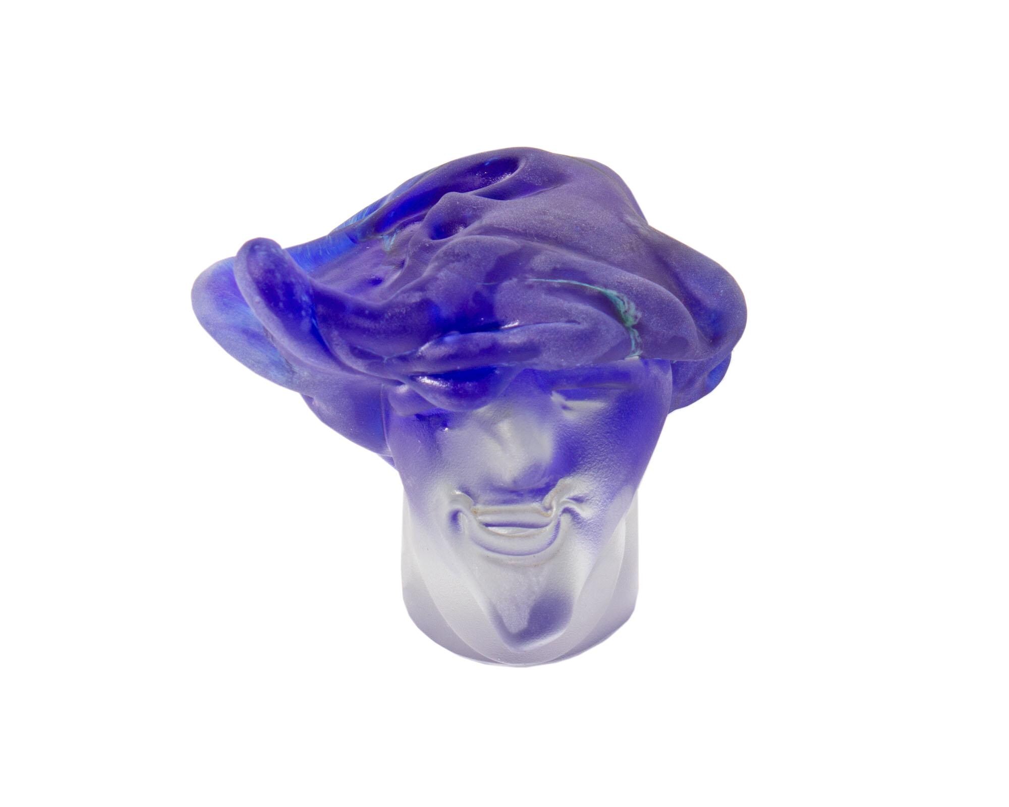 Vase Aiguière En Verre Soufflé Main, Signé Stephen Fellerman – Pièce Contemporaine Multicolore