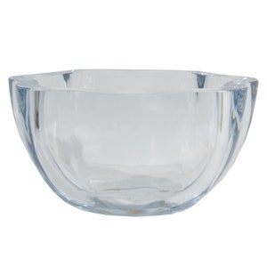 Strombergshyttan Swedish Blue Crystal Glass Bowl