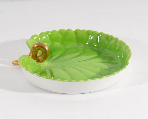 Herend Porcelain Lily Pad Ring Dish - image 2