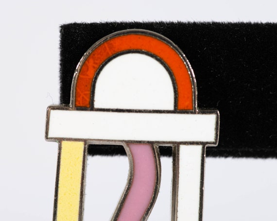 Ettore Sottsass Acme Memphis Style “Cometa” Earri… - image 5