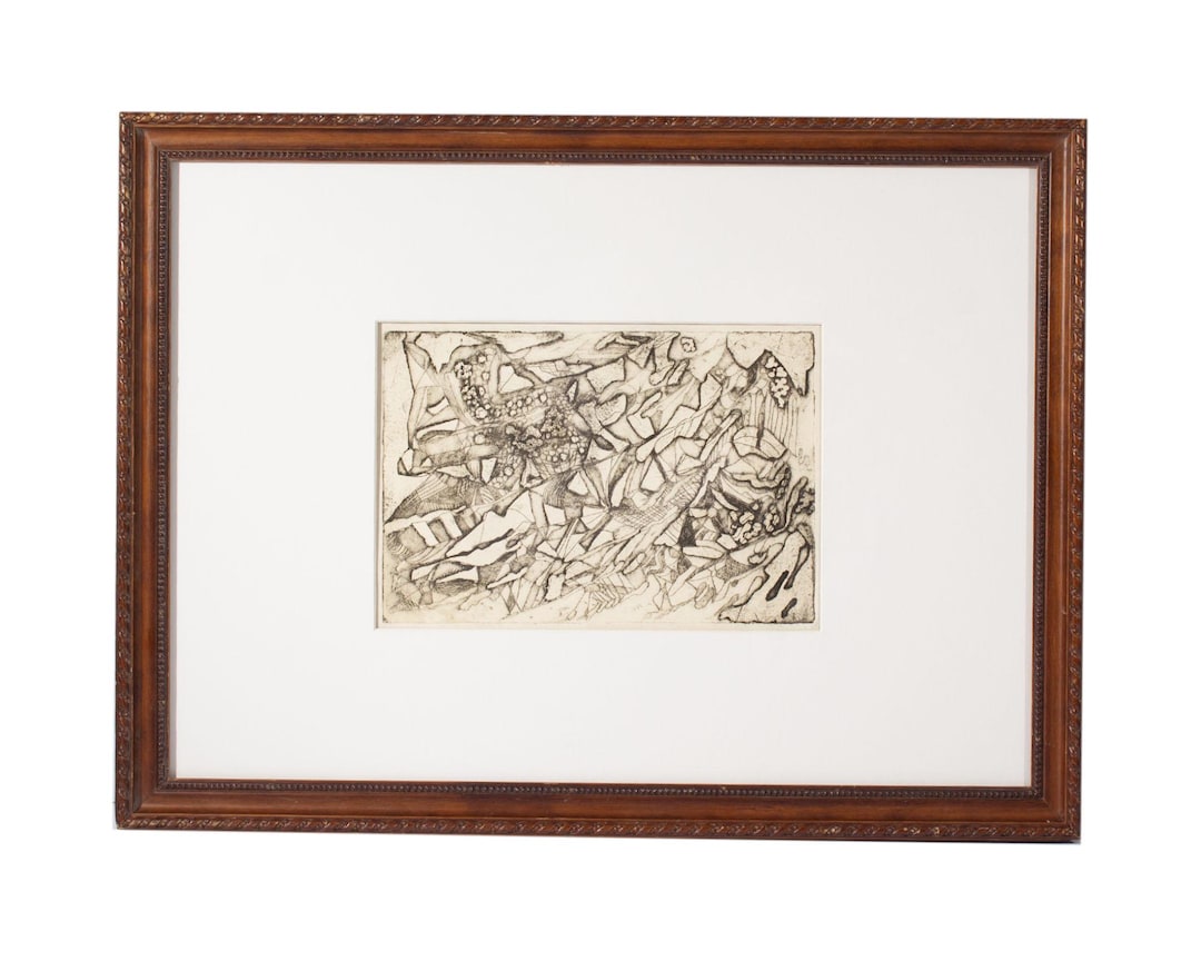 Mae Alice Engron “flight” Abstract Etching - Etsy