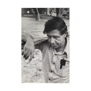 Apple “think Different” 1998 Cesar Chavez Poster - Etsy