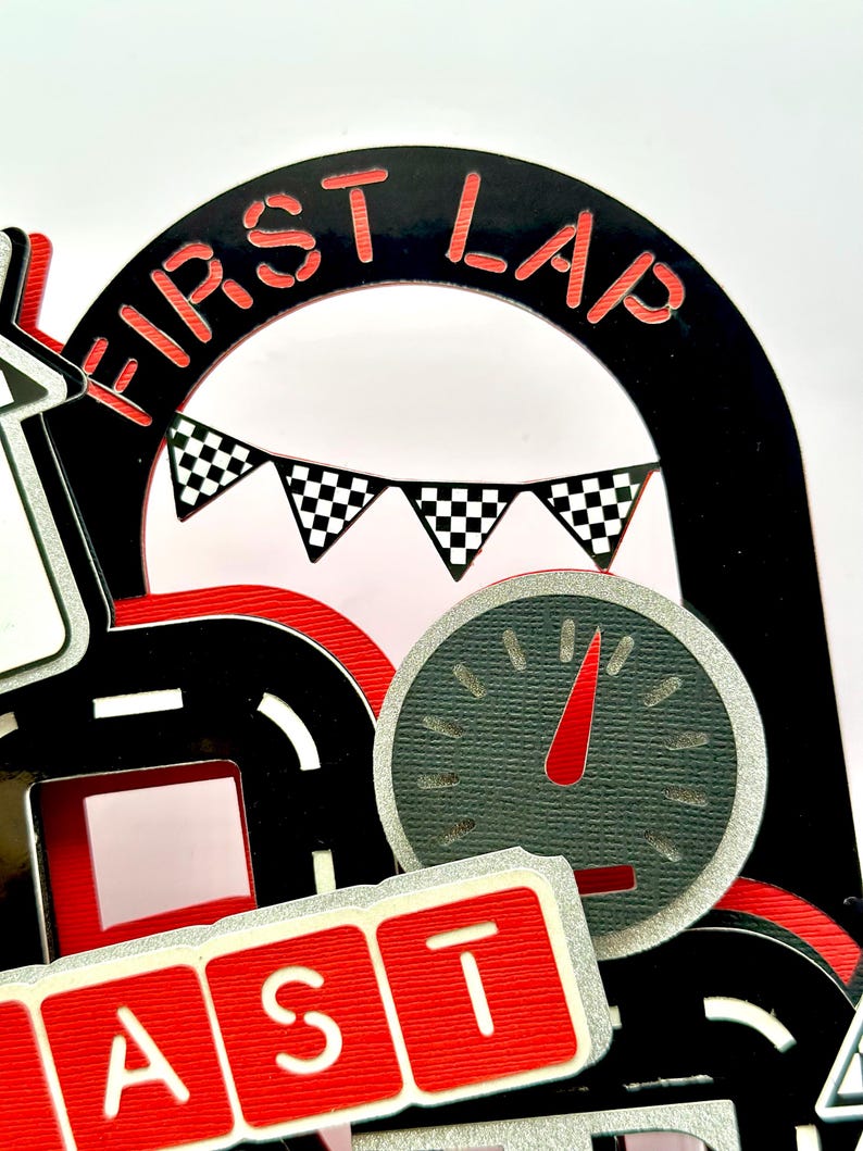 Papercraft Speedometer Fast One Cake Topper: Racing Theme 1st Birthday Decor - Etsy
