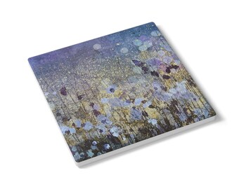 Moonlight Purple Alcohol Ink Ceramic Coaster - , Drink Coaster, Home Decor, Table Coaster, Gift for Her, Housewarming