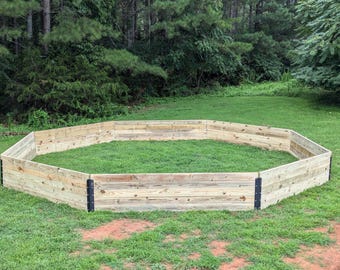Gaga Pit Brackets, DIY Design, 11 Gauge (1/8 in) Powder Coated Steel, Easy Assembly, Includes Bolts/Washers/Locknuts/Bit, Wood Not Included