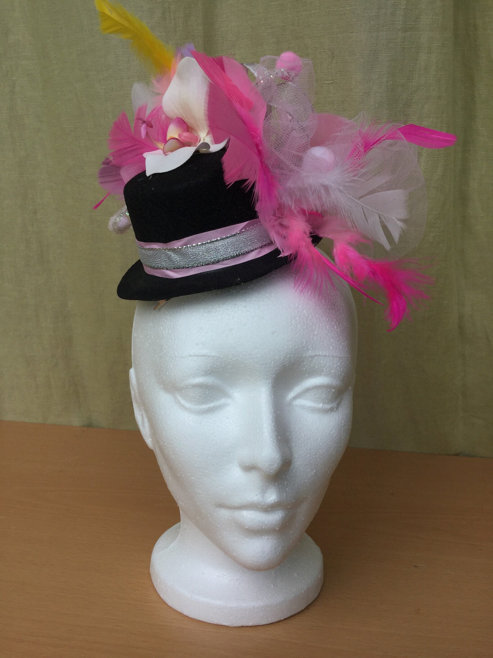 Mini Top Hat Fascinator Hat Tea Party Birthday Hat Etsy