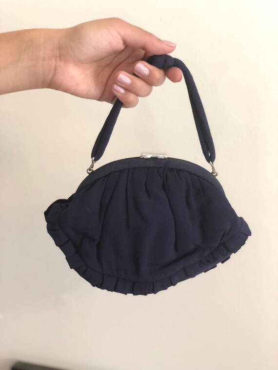 Vintage '60s Chiffon Mini Handbag | Vintage Chiffo