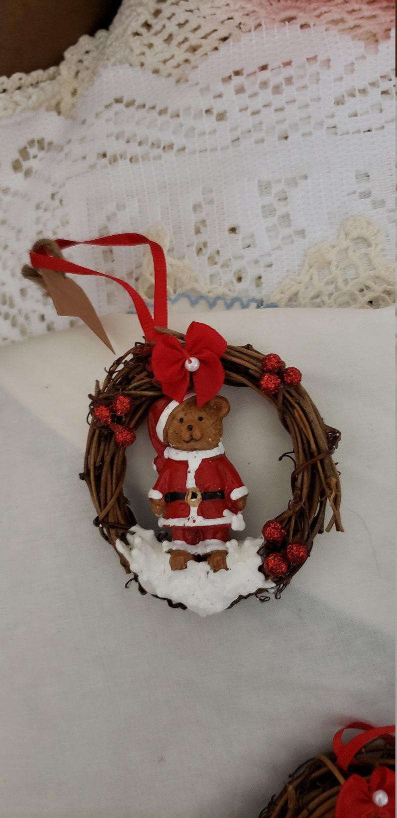 Grapevine Wreaths with Bears Set of 3