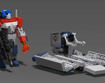 Lego Optimus Prime Con Remolque Juguete Instrucciones Optimus