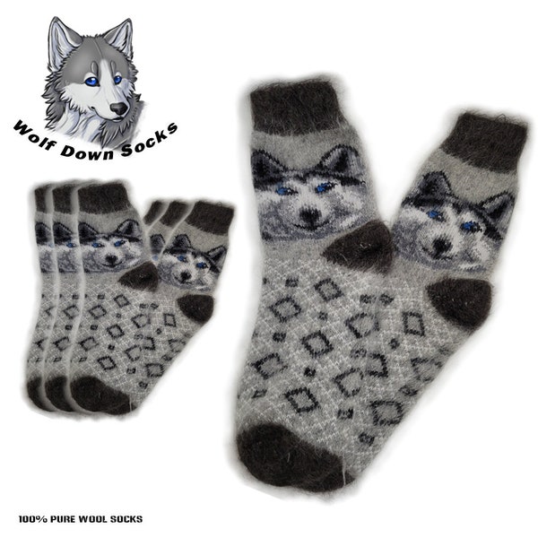 Man Wolf Down Cashmere Socks Thick, Warm, Cozy and Soft Socks Very High Quality | Perfect Gift for him | Christmas gift